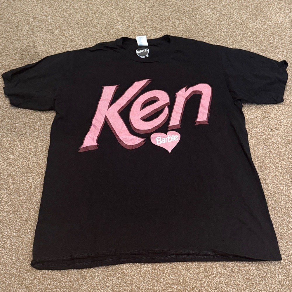 Mattel Black and Pink Ken Barbie T-Shirt